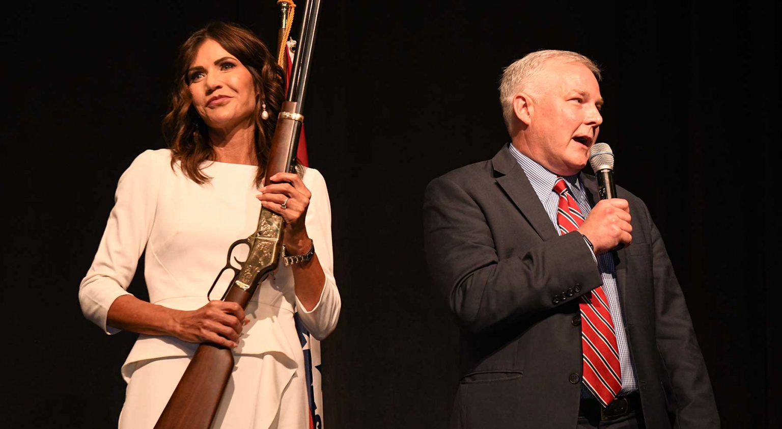 South Dakota Gov Kristi Noem Captivates Audience With Keynote Speech Presented With Custom